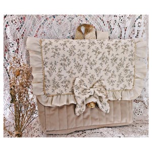 Cartable maternelle Ambre velours