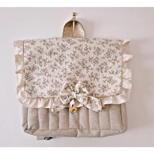 Cartable maternelle Ambre beige