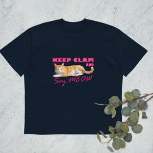 Koszulka KEEPCLAM AND SAYMEOW organiczna oversize