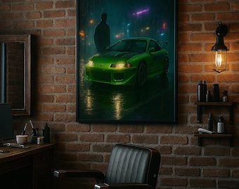 Fast Eclipse – Brian's Dream Night Drive | Mitsubishi Eclipse Art Print