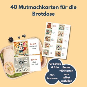 40 cartes encourageantes pour les enfants | Dictons pour la boîte à lunch de l'école et de la garderie | Motivation à imprimer | Joie du petit-déjeuner et confiance en soi | PDF