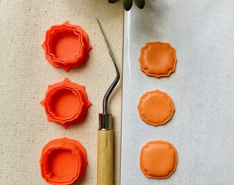 Frame Polymer Clay Cutter Set | 1" (25.4mm) | Vintage Ornate Geometric Earring & Pendant Cutters