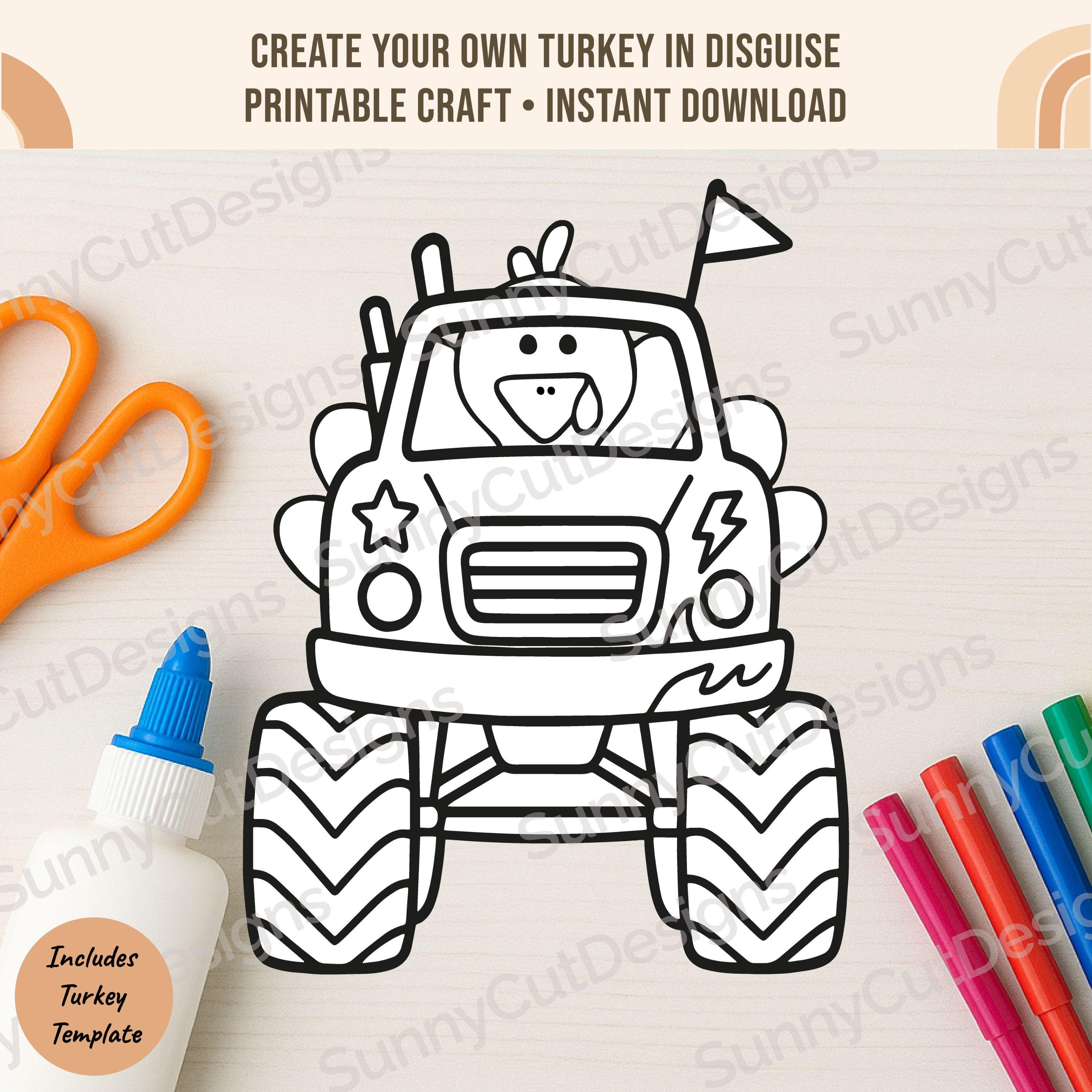 disguise a turkey monster truck - etsy ireland