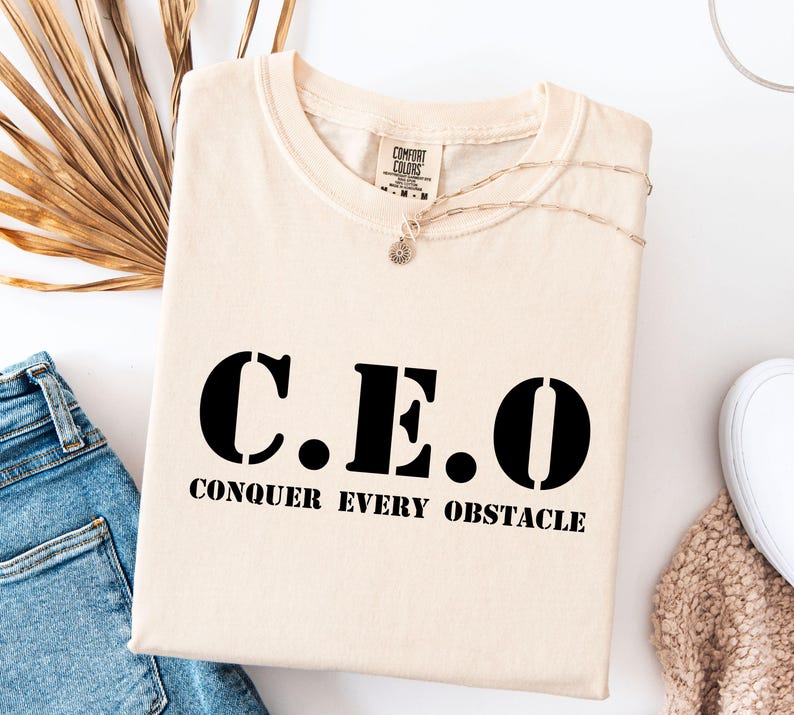 CEO SVG Png, Boss Hustle Cut File, CEO Conquer Every Obstacle Design ...