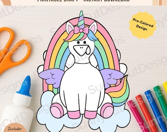Disguise a Turkey- Unicorn Disguise, Thanksgiving Craft, School Craft, Thanksgiving printable, Thanksgiving Project, Turkey in Disguise, pdf