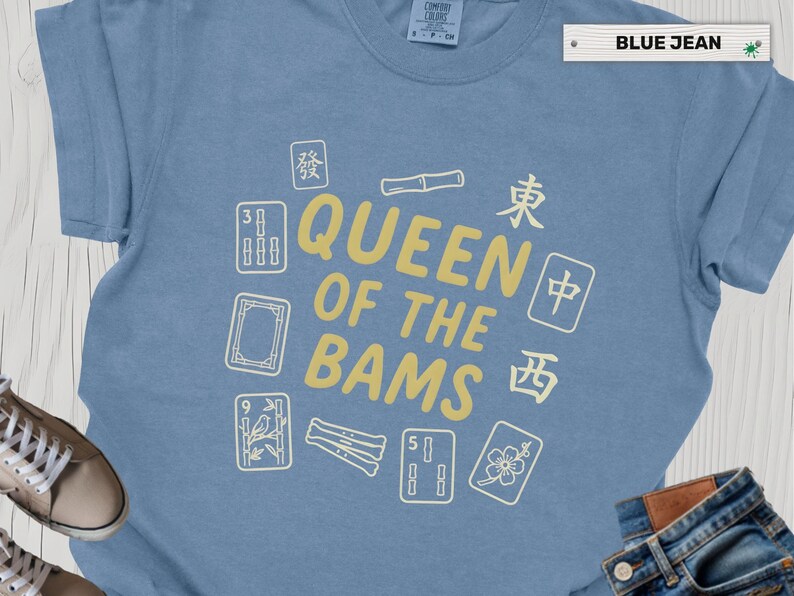 Queen of the Bams Mahjong Shirt, Mahjong Player Gift for Women, Mahj Game Night Tee, Mahjongg Club Apparel image 16