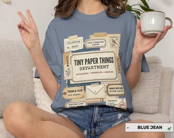 Tiny Paper Things Shirt, Ephemera Collector Tee, Junk Journal T-Shirt