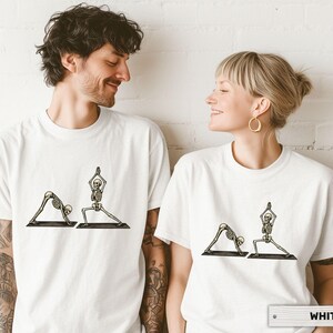 Skeletons Yoga Shirt Comfort Colors® | Funny Spooky T-shirt for Yoga Lovers | Retro Gift for Yoga Lovers & Instructors image 6