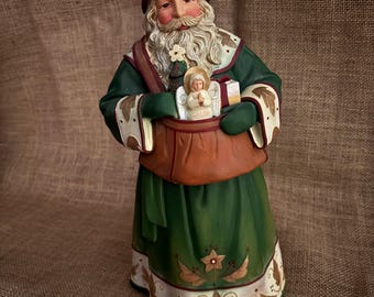 Wonders Of Christmas Santa Figurine Demdaco Judith Ann Griffith