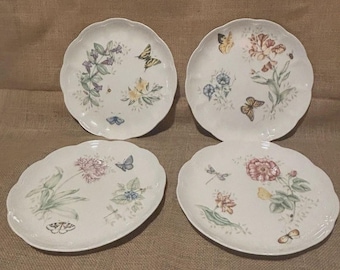Lenox Butterfly Meadow Monarch Dinner Plates 10 3/4 in (see description for patterns)