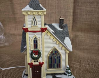 Department 56  Main Street Accents Town Church-54401