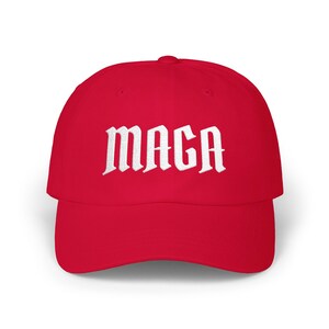 MAGA Dad Cap | Camouflage Political Baseball Hat image 4