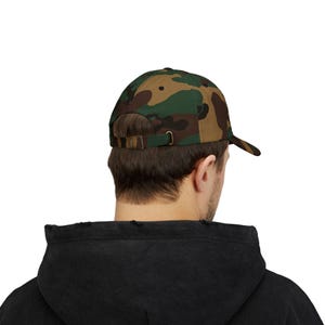 MAGA Dad Cap | Camouflage Political Baseball Hat image 13