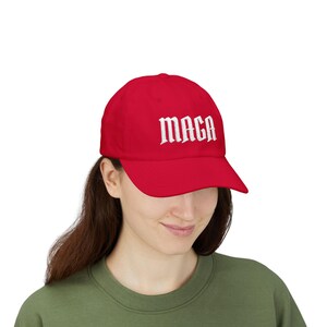 MAGA Dad Cap | Camouflage Political Baseball Hat image 12