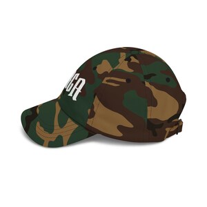 MAGA Dad Cap | Camouflage Political Baseball Hat image 16