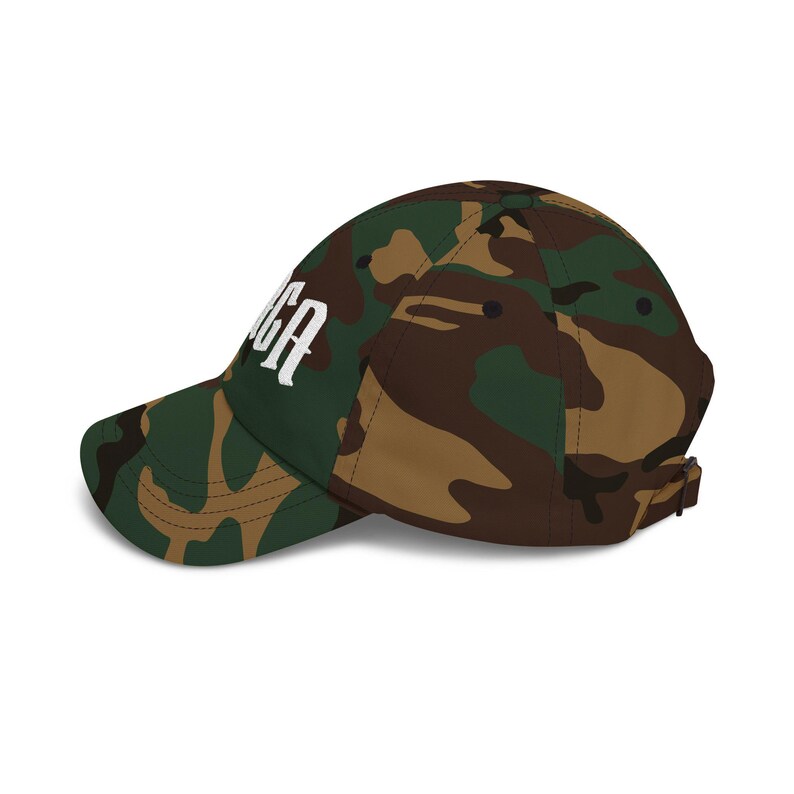 MAGA Dad Cap | Camouflage Political Baseball Hat image 16