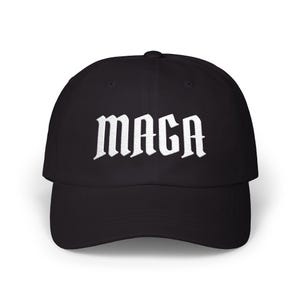 MAGA Dad Cap | Camouflage Political Baseball Hat image 3