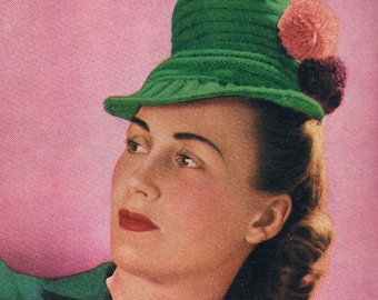 January 1945 STITCHCRAFT Publication No. 145/ UK knitting / sewing magazine - original patterns