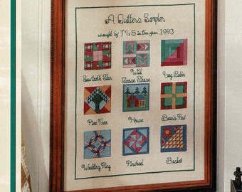 Muestrario de acolchados diseñado por Linda Holst para cartas de colores