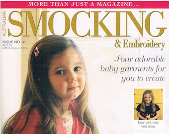 Australian Smocking and Embroidery 　no26 Issue No. 26 Australian Smocking and Embroidery Magazine Rare Back