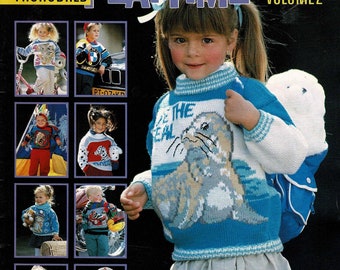 Children's Playtime Knitting Patterns with Duplicate Stitch Embroidery by Thorobred, Volume 2