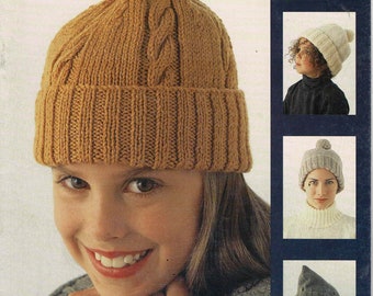 Winter Warmers/Knitted Headwear Patterns for the Family by Patons Book C46