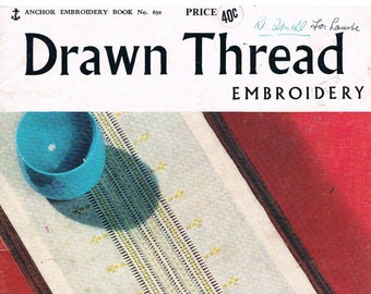 Drawn Thread Embroidery Patterns, Anchor Embroidery Book No.650