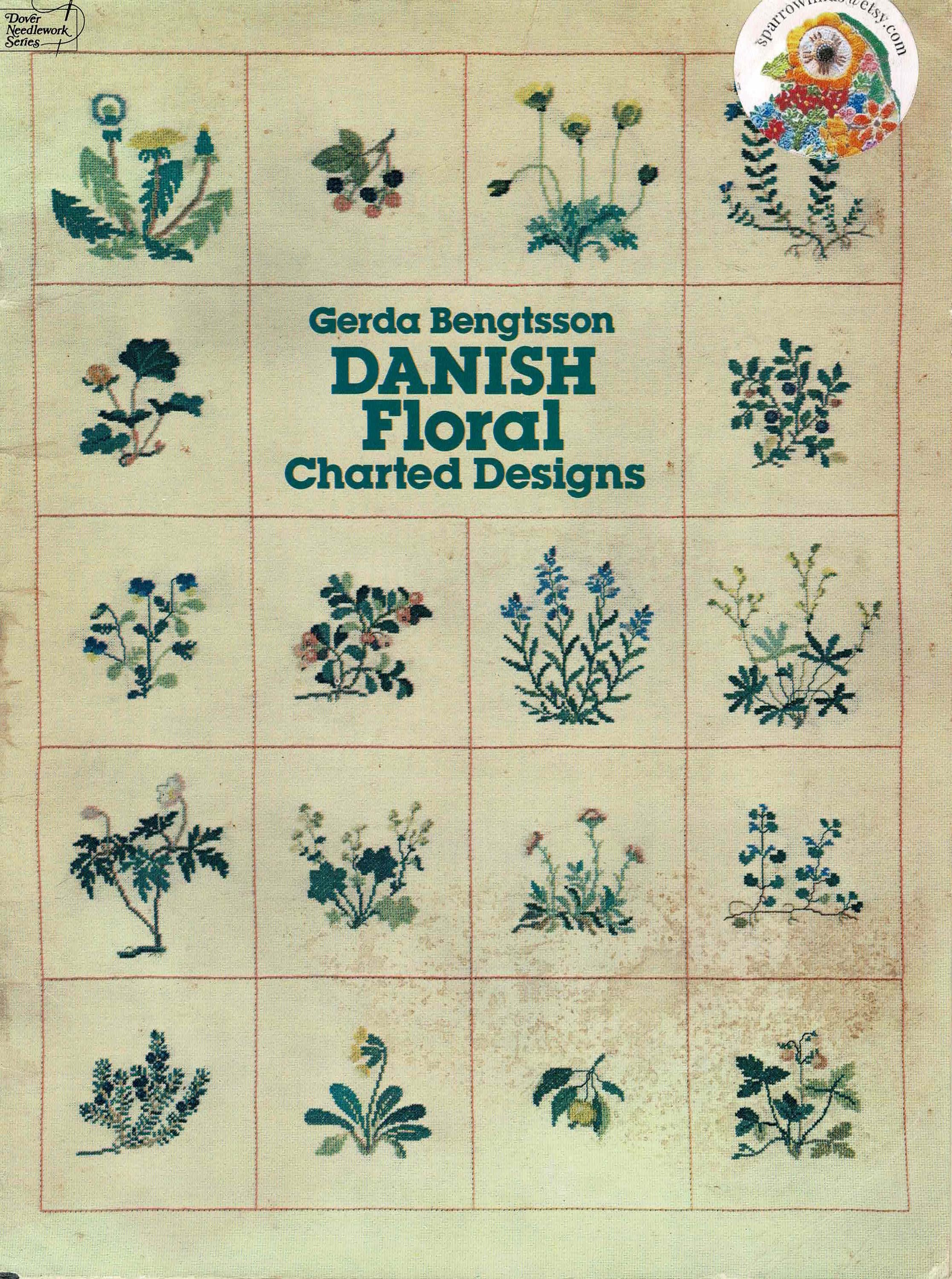 Gerda Bengtsson Danish Floral Charted Designs- Dover Needlework