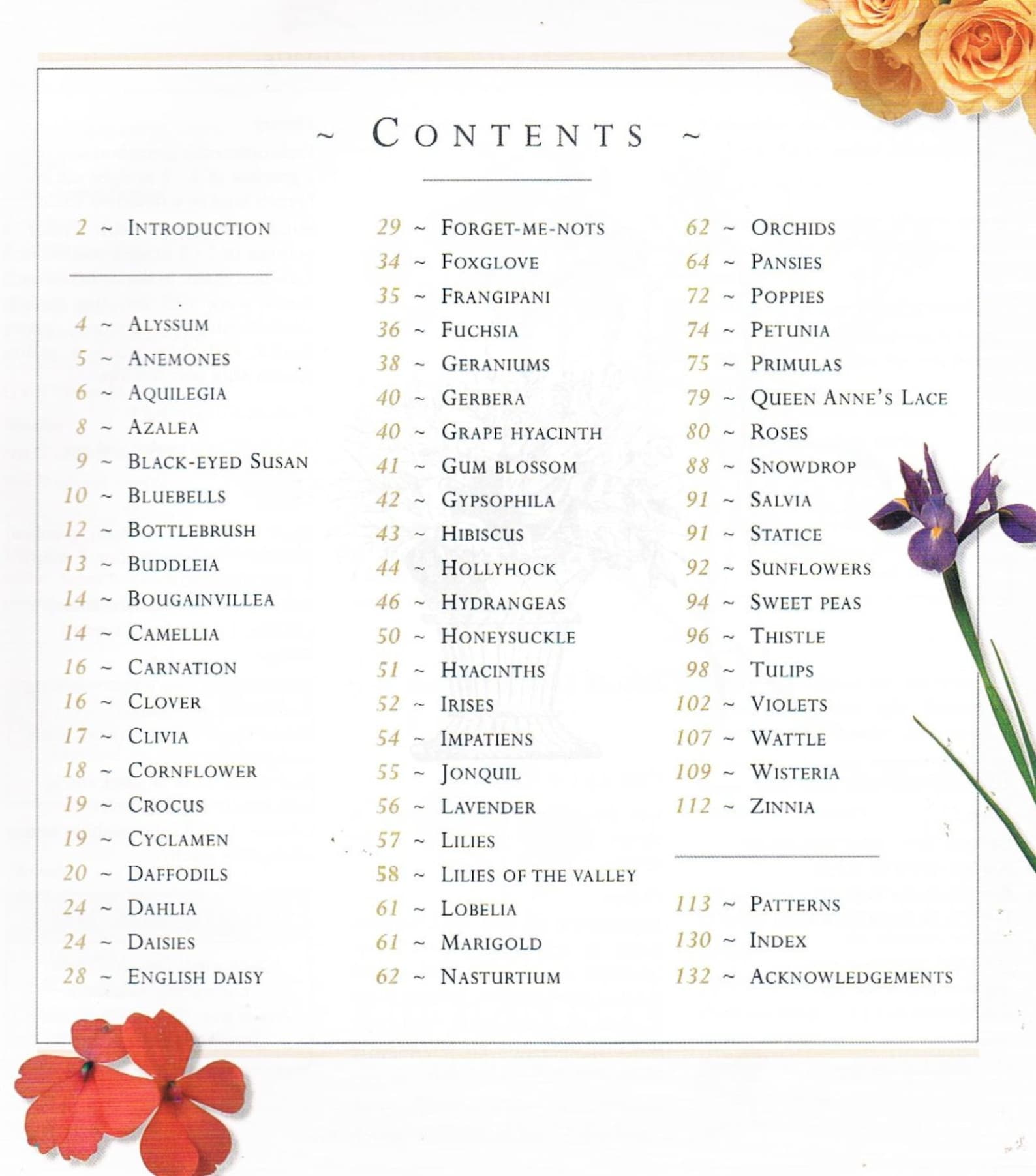 AZ of Embroidered Flowers by Australian Publishers Country Etsy