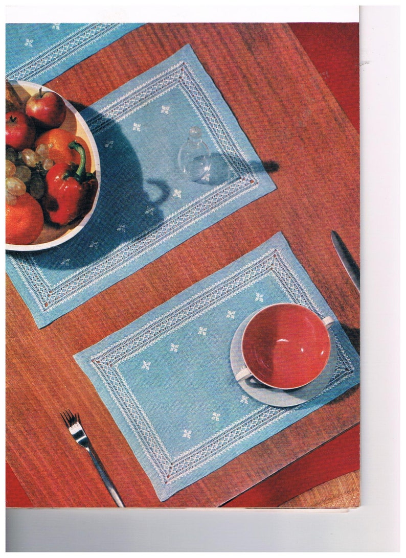 Drawn Thread Embroidery Patterns Anchor Embroidery Book Etsy