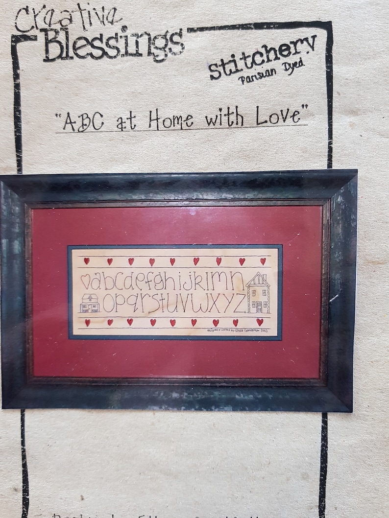 2003 Miniature Quilt ABC at Home with Love Pattern Kit by Elissa /& Goodfellow