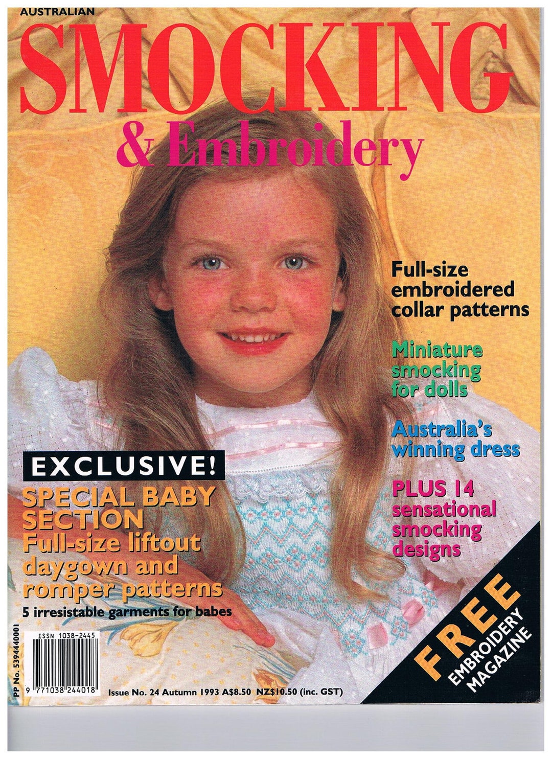 Australian Smocking and Embroidery 　no26 Issue No. 24 Australian Smocking and Embroidery - Etsy