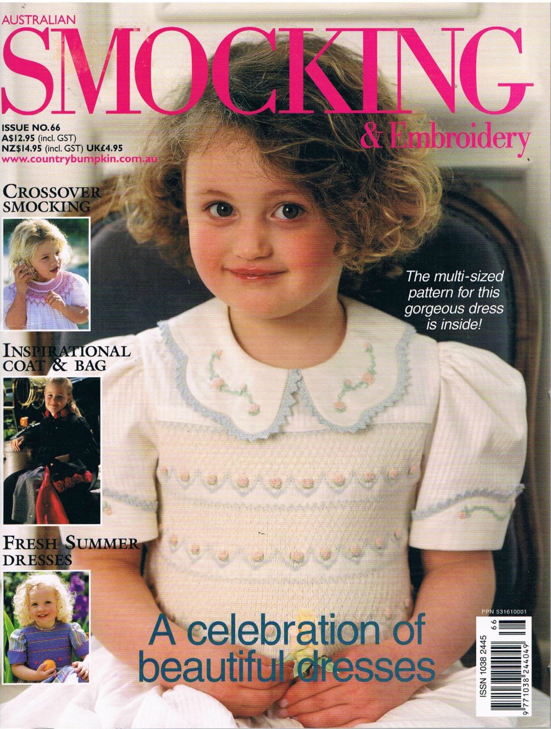 Australian Smocking and Embroidery 　no26 Issue No. 26 Australian Smocking and Embroidery Magazine Rare Back