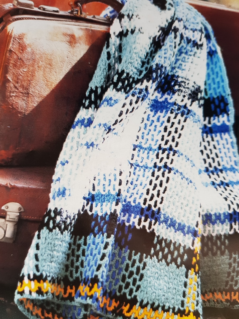 Easy to Crochet Tartan Rugs by Australian Women's Weekly Etsy Australia