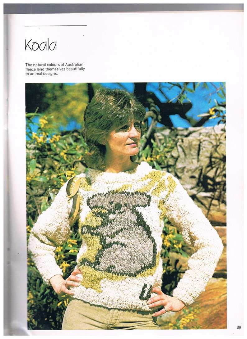Woolly Jumpers Easy to Knit Australian Designs by Liz Gemmel Etsy