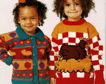 Children's' Pictures Knits for Ages 1 - 6 in 8 Ply/Worsted Weight/Double Knit by Patons