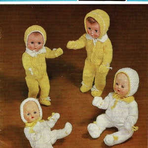 Pram Set for Baby Doll - Boy or Girl/ Knitting Patterns by Sirdar