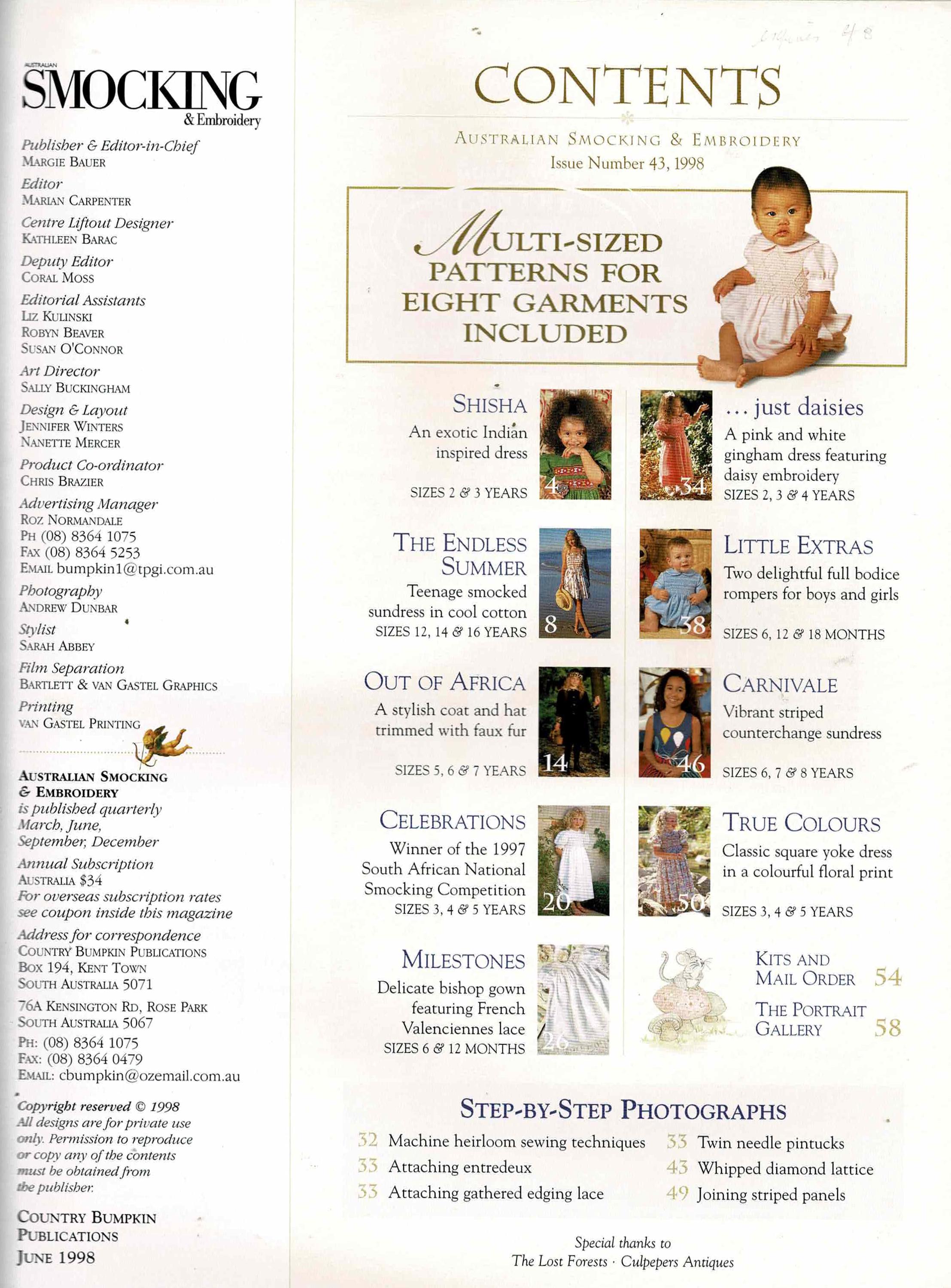 Issue 43 Australian Smocking and Embroidery - Etsy