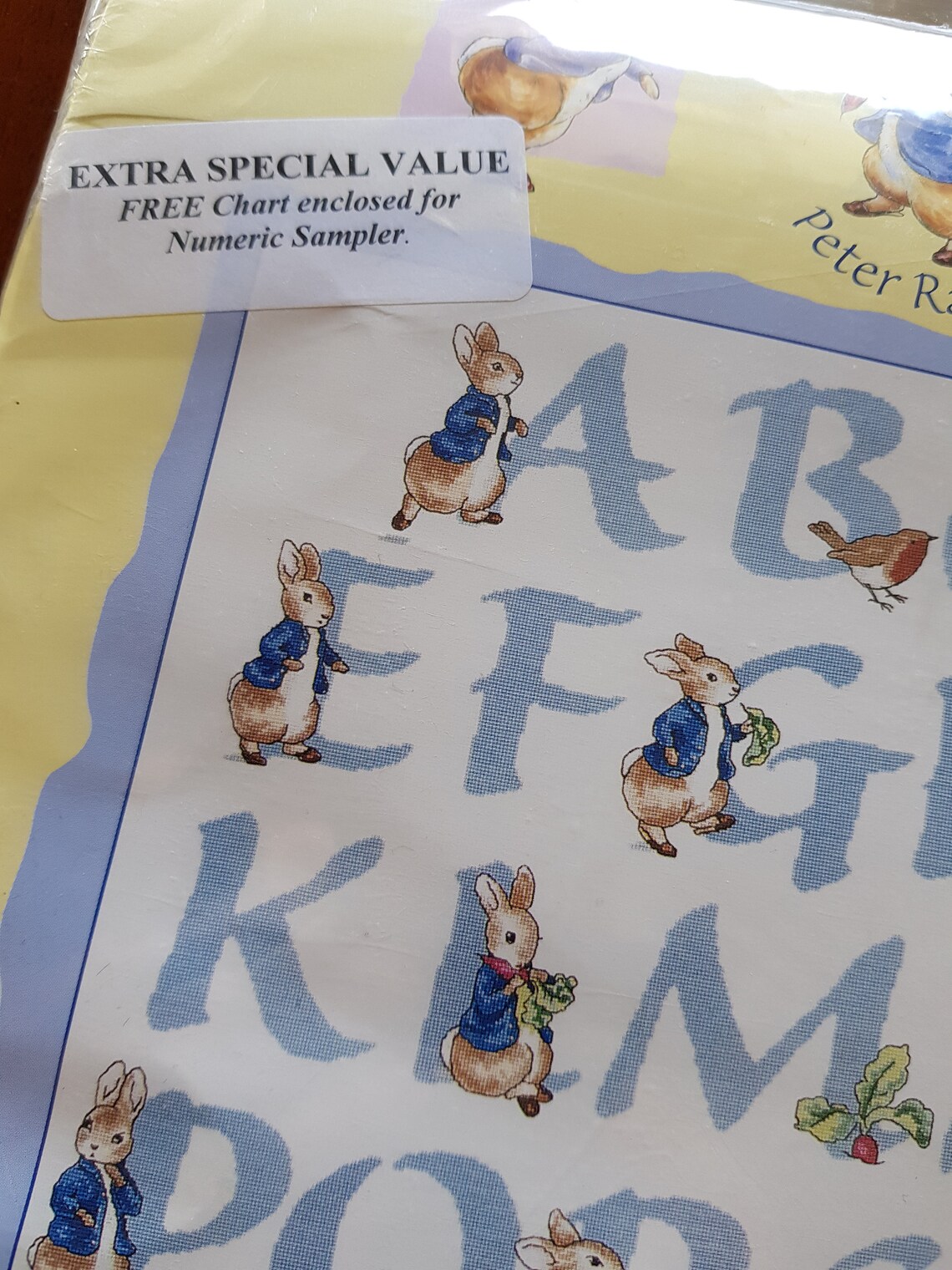Peter Rabbit Alphabet Counted Cross Stitch Sampler Kit with Etsy