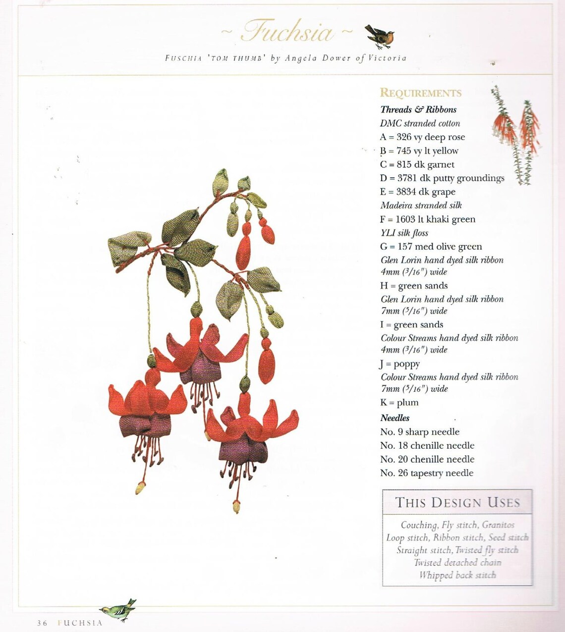 AZ of Embroidered Flowers by Australian Publishers Country Etsy