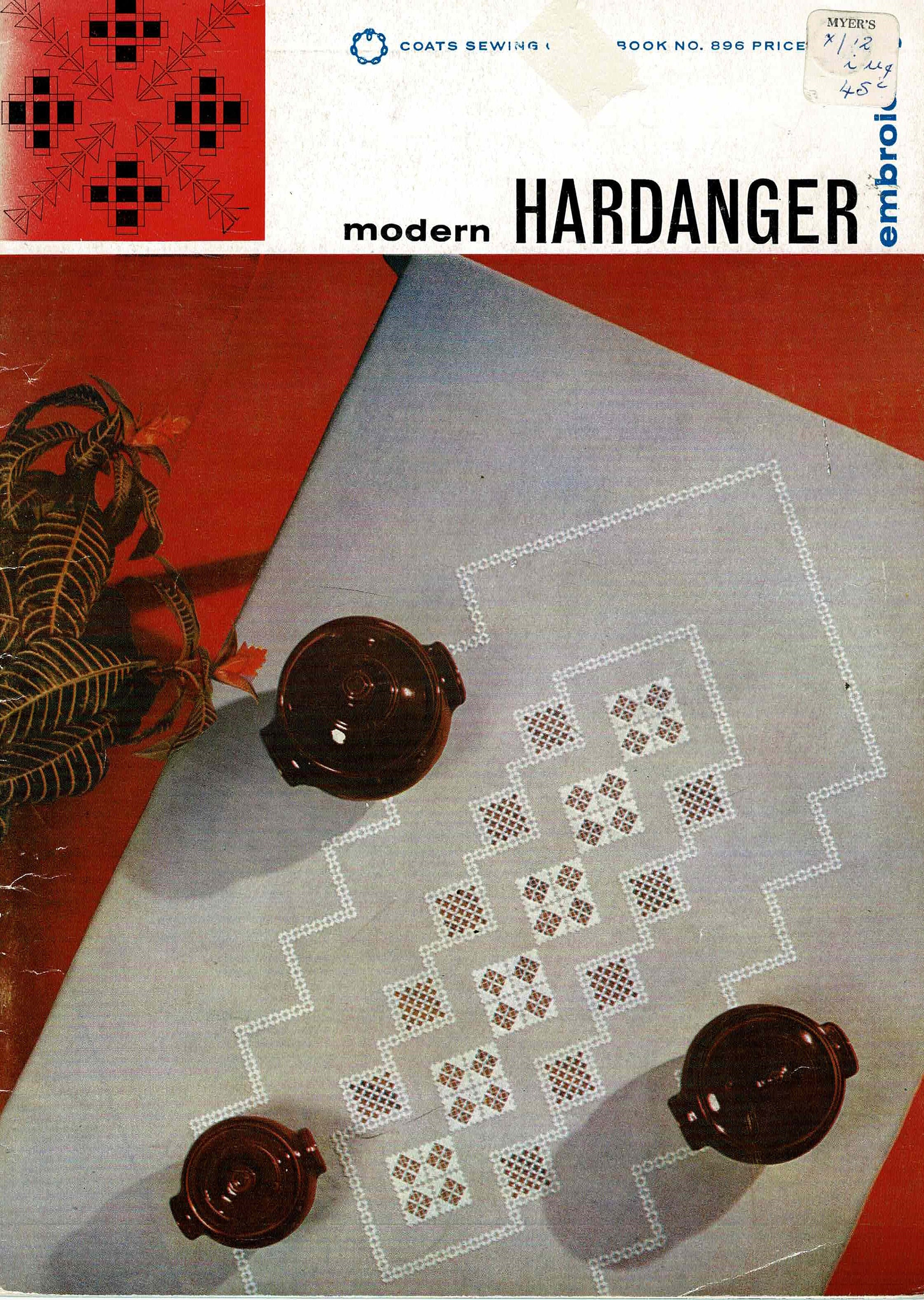 Hardanger Embroidery- Coats Sewing Group No. 896, 1967