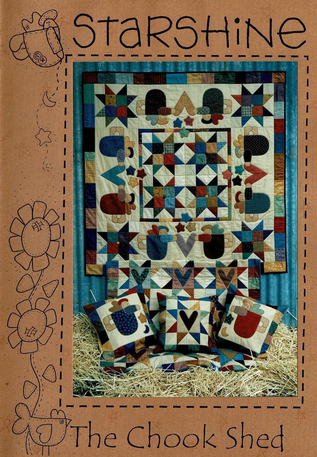 Starshine/ Quilt and Cushion Set Original Australian Design & Pattern