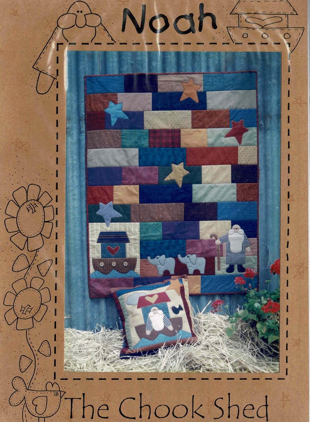 Noah Quilt Pattern – Australian Design, the Chook Shed Pattern Co. 2002 ...