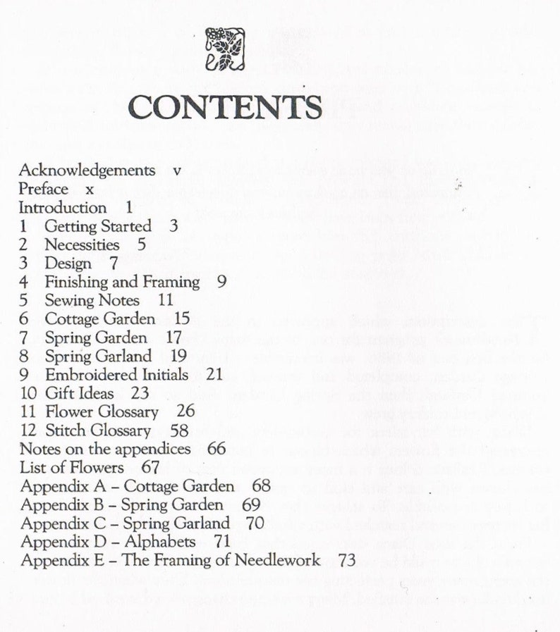 Embroidered Garden Flowers by Diana Lampe Etsy