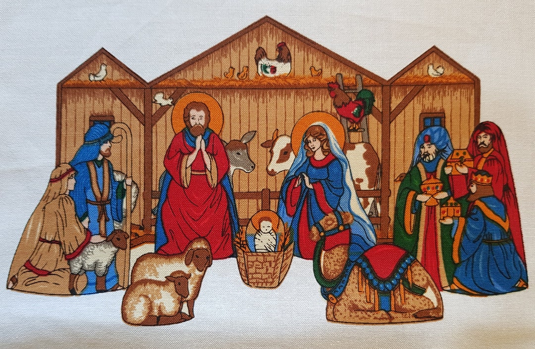 Nativity/fabric Panel to Sew/ by VIP Etsy