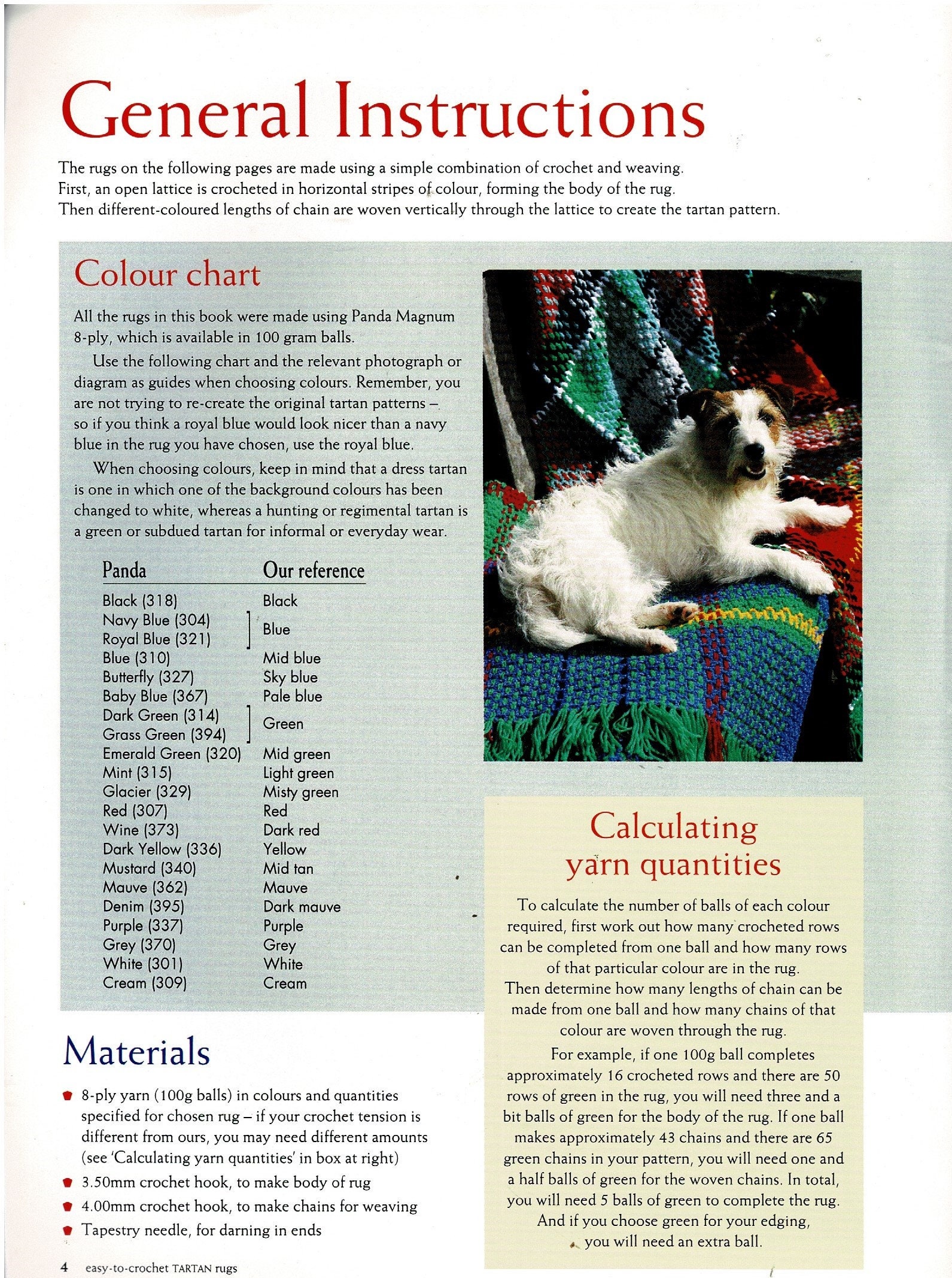 Easy to Crochet Tartan Rugs by Australian Women's Weekly Etsy