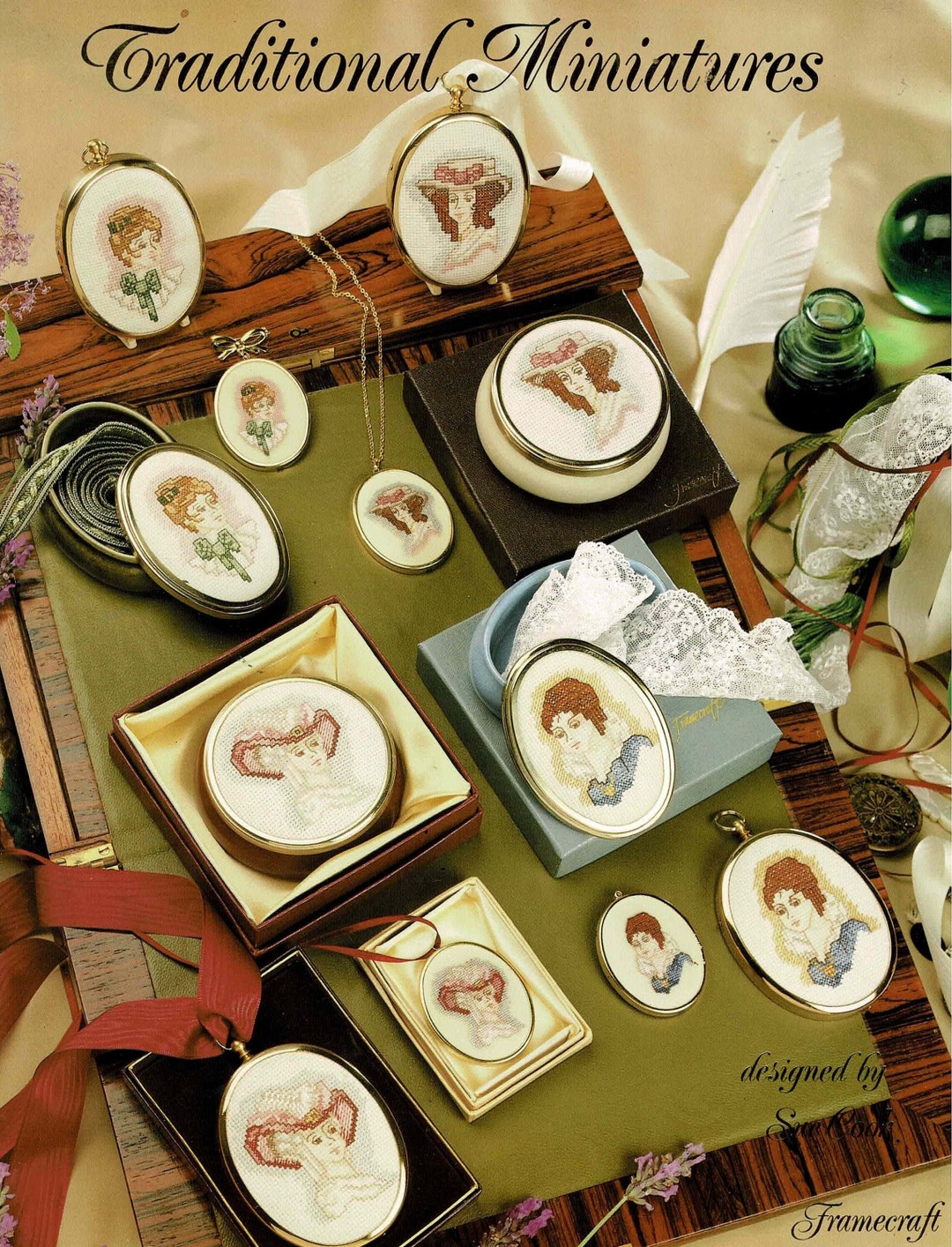 Traditional Miniatures Designed by Sue Cook for Framecraft, 1993 - Etsy