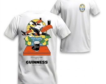 Guinness Toucan Two Pints Tee, Mineral Wash Vintage Shirt,, Gift For Men, For Women, Unisex Casual Graphic T-Shirts