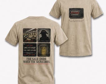 Analog Horror Broadcast T-Shirt, Liminal Space Graphic Tee, Weirdcore Clothing, Creepy TV Signal Shirt, 90s Fake Local Business, Alt Horror