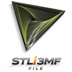 STL Hypnotic Triangle Spinner, Satisfying Motion, 3D Print File 3MF, Mesmerizing Desk Object, Instant Download, Commercial Use Included